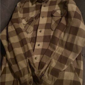 Brown wrangles Plaid Button-Up Shirt large